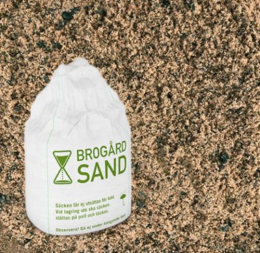 Gjutgrus i storsäck